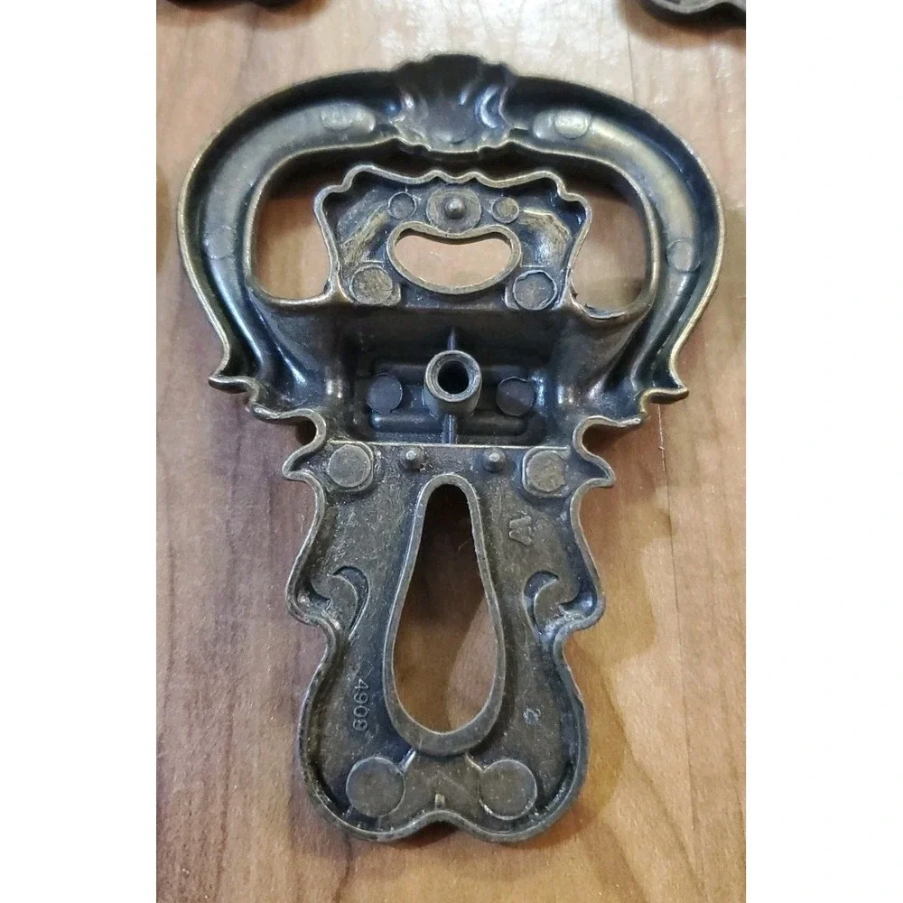 10 Vintage 60s Hyer Antiqued Bronze Fixed Handle Pulls